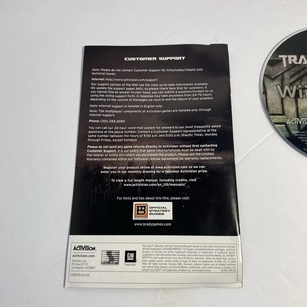 Transformers: The Game (Nintendo Wii, 2007)